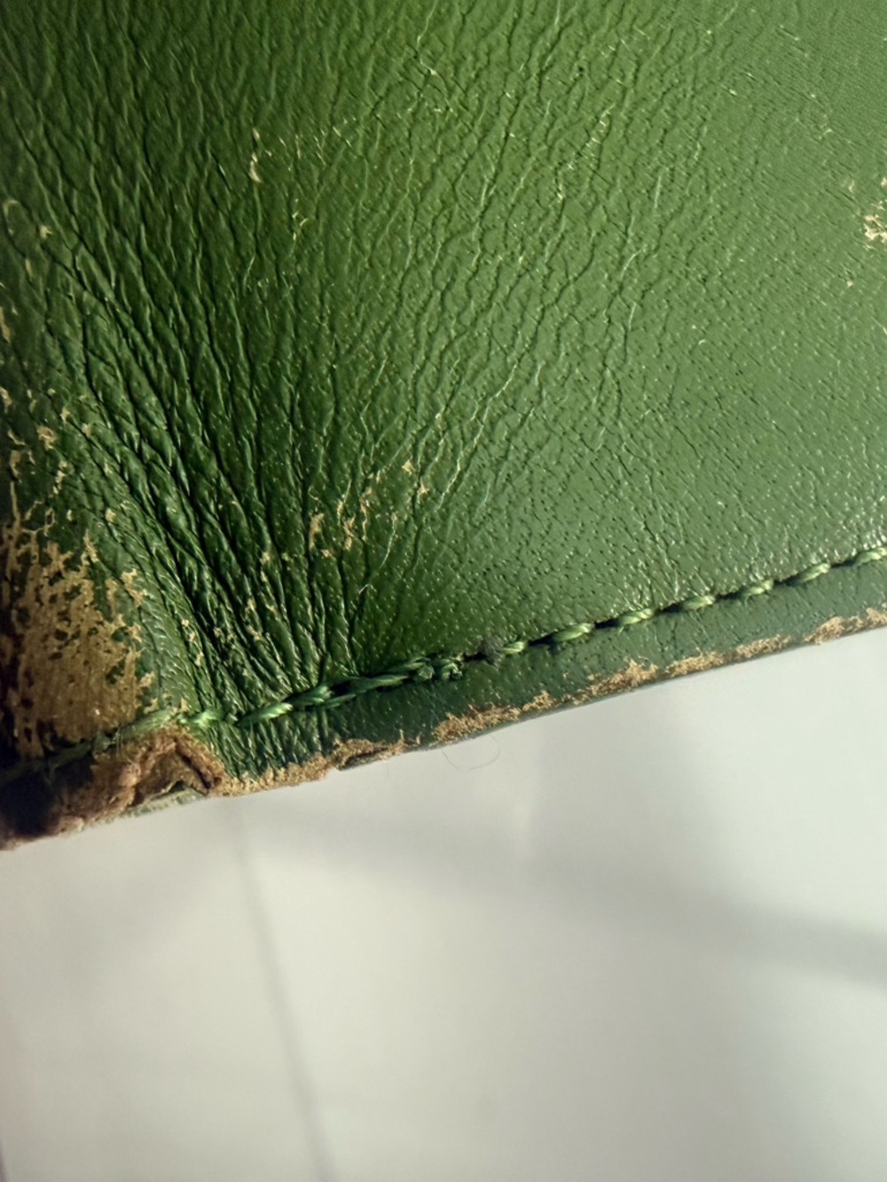 Givenchy Authentic Vintage Olive Green ostrich and smooth Leather Wallet - Picture 9 of 12